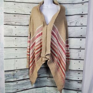 Maurices Women’s M Open Front Cardigan  Knit Waterfall Hem